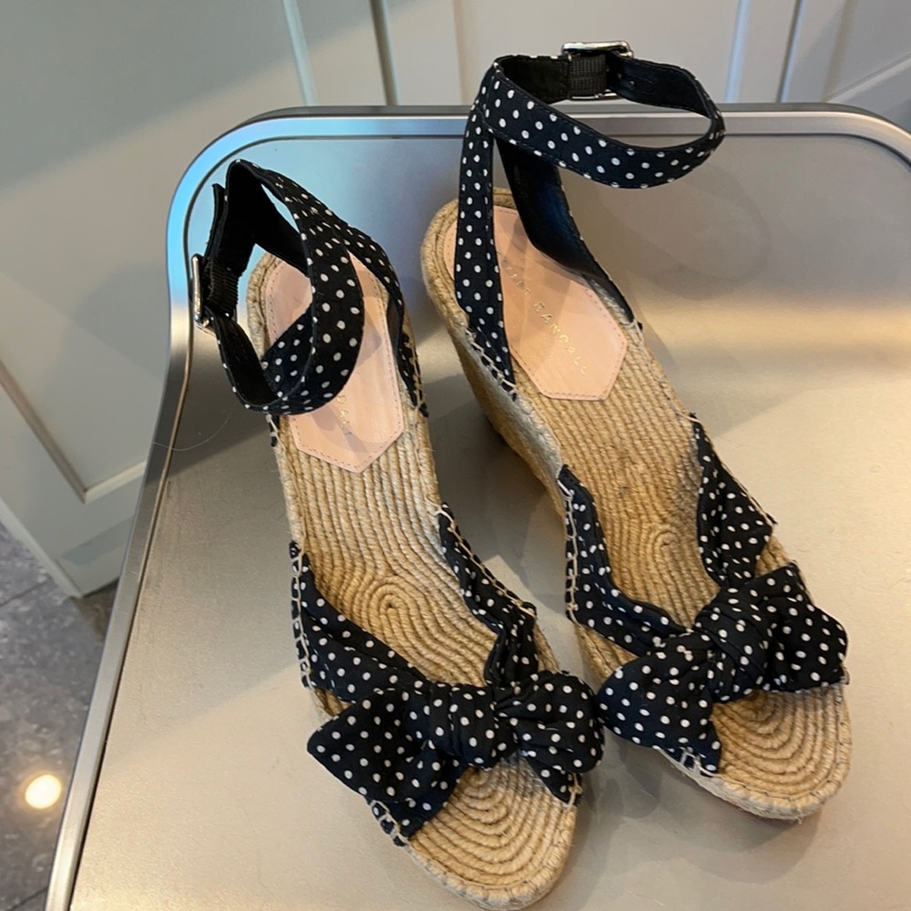 Loeffler Randall Black Polka Dot Sandals